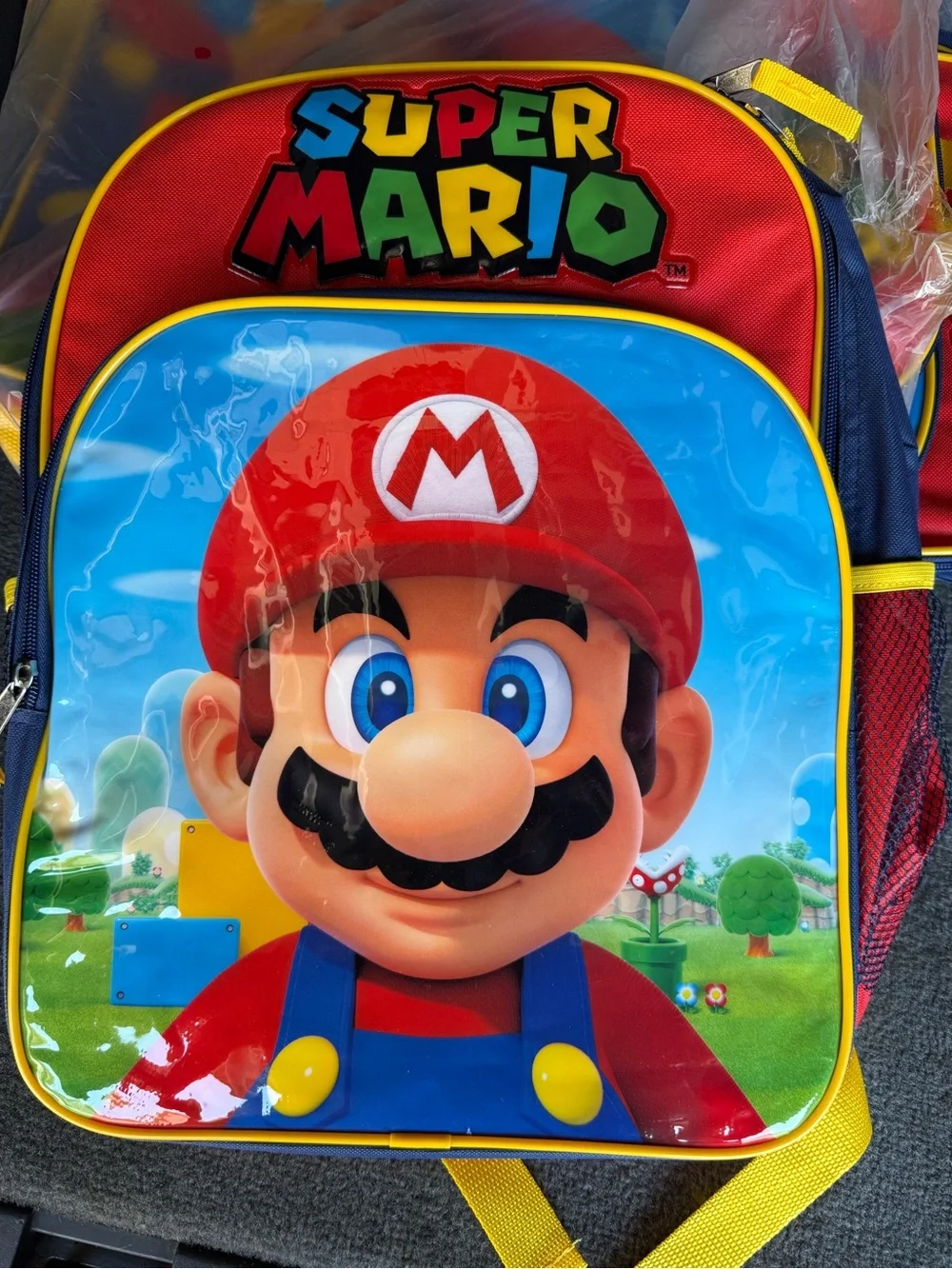 Nintendo Super Mario Kids Backpack - Red, Blue, Yellow